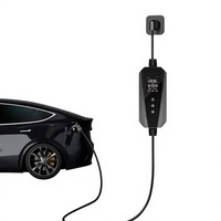 Tragbares EV-Ladegerät AC 3,5kW 7kW 11kW Typ1 Typ2 J1772 NACS GBT Smart APP WiFi LCD IP65 Wasserdicht für Zuhause und Reisen Kundenspezifisches OEM