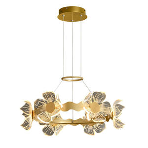 Lámpara de Araña de Lujo Posmoderna para Dormitorio Principal, Sala de Estar, Comedor, Lámpara Colgante Creativa, Romántica y Personalizada, Minimalista - Product Image 6