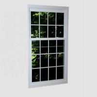 Fenêtres coulissantes horizontales en PVC blanc avec verre massif, moustiquaire magnétique en acier inoxydable, isolation thermique, étanches