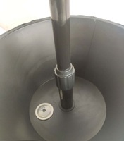 Table de bar rafraîchissante pour événements festifs, idéale pour jardin, balcon, terrasse, bord de piscine – Se transforme en seau à glace – Nouveauté très prisée