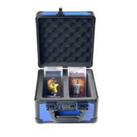 Étui de rangement personnalisable en aluminium à 2 rangées pour cartes gradées, idéal pour la collection de cartes de sport P-S-A Baseball