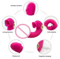Vibrateur de haute qualité pour stimulation clitoridienne, massage du point G, baguette vibrante, masturbation, langue vibrante, jouet sexuel pour femme