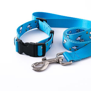 Günstige Designer Hand frei Benutzer definierte Logo Sicherheit Polyester Leine Gedrucktes Logo Bulk Polyester Hunde leinen Halsband - Product Image 1
