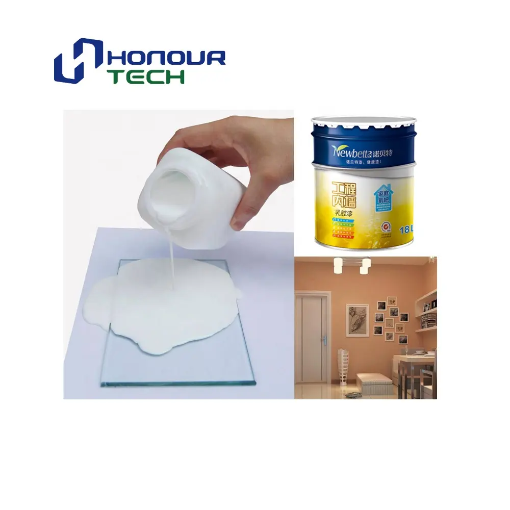 Emulsión acrílica líquida a base de agua, carpeta de polímero para pintura de pared interior
