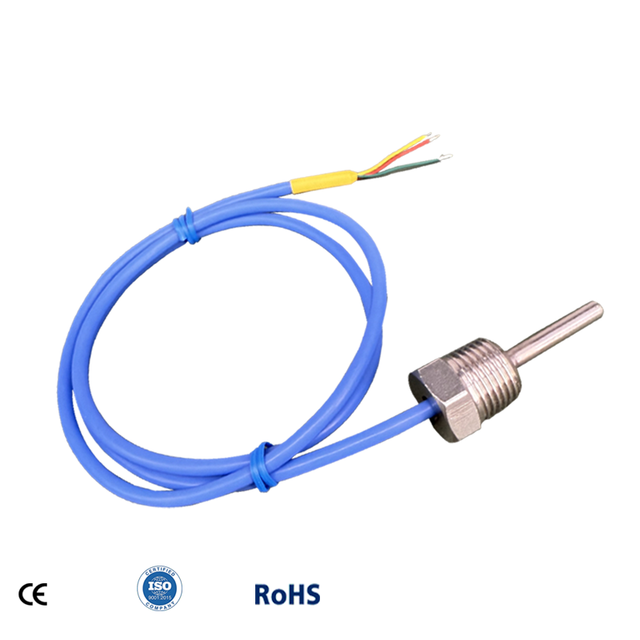 Customizable Stainless Steel 1/2' NPT Threaded RTD Temperature Sensor Compatible with for DS18B20 RTD PT100 PT1000 PVC PTFE