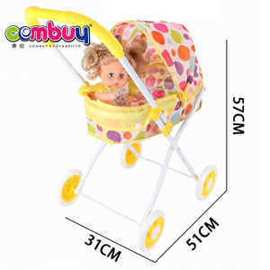 Ferro carrozzina <span class=keywords><strong>passeggino</strong></span> bere acqua pipì <span class=keywords><strong>bambole</strong></span> 12 pollici giocattoli bambola del bambino trolley - Product Image 6
