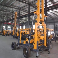 Foreuses géologiques hydrauliques portables de type chenille montées sur remorque CE Support XY-1A 200m 50m pour forage de puits d'eau