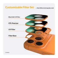 Kit de filtres magnétiques en verre trempé anti-éclats/anti-poussière ND + CPL + Soft Black + UV à couverture complète pour réduction de l'exposition