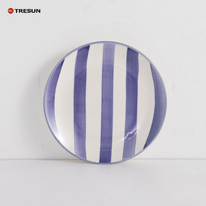 Juego de ensaladeras de cerámica de gres con patrones dibujados a mano personalizados, vajilla BPA ecológica apta para microondas y lavavajillas de diseño europeo - Product Image 4