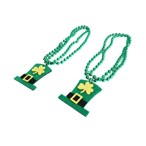 Collier de fête irlandaise pour la Saint-Patrick avec chapeau décoratif, idéal pour les festivités du jour de la Saint-Patrick – Vente chaude - Product Image 3