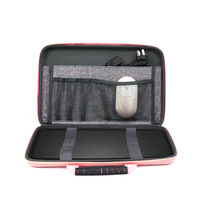 Étanche Mignon Belle Rose En Cuir Matériel Ordinateur Portable Cas EVA Tablette Sac Portable Compatible avec 15 16 15.6 Pouces Ordinateurs Portables