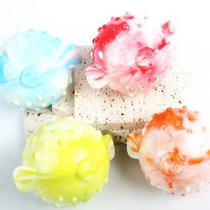 Jouets et accessoires pour animaux de compagnie, balles pour chiens, balles qui font des sons, jouets interactifs et anti-ennui, balles TPR, petites balles en forme de poisson. - Product Image 1