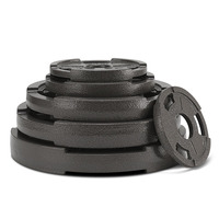 Barbell professionnel en fonte 300LB Home Gym Fitness Power Exercise Réglable Set avec 3 poignées Haltères Poids libres