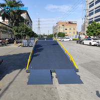 Ramp Pemuatan Kontainer Hidrolik Portabel Desain Kompak Anti-Selip/Dilapisi Bubuk 10T 10000mm