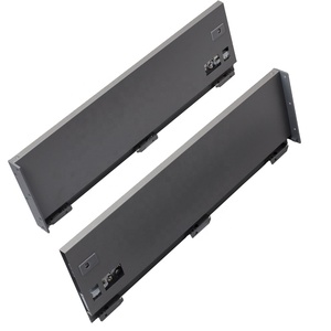 Guida scorrevole per cassetto con chiusura ammortizzata per pannello laterale di cassettiera sottile - Product Image 1