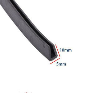Striscia di Protezione in Gomma EPDM a Forma di U, Bordo Antiurto per Porte Industriali e Bordi di Vetri per Finestre con Servizio di Taglio - Product Image 3