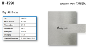 Tissu de blindage Tissu taffetas résistant aux radiations EMI RFID Emf Blindage Tissu conducteur-T290 - Product Image 3