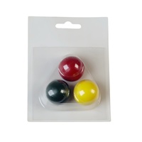 ZQURE Accessoire de jeu de pétanque en bois de peuplier durable, boule cible Jack Cochonnet 30mm avec emballage