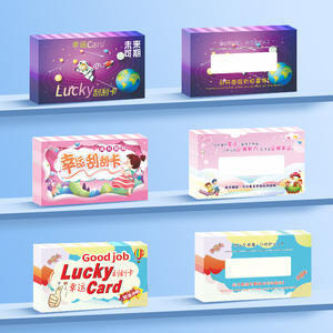 <span class=keywords><strong>Cupón</strong></span> de tarjeta para rascar hecho a sí mismo Impresión Revestimiento de recompensa Rascar Música Dibujos animados Diversión Rascar Premios - Product Image 4