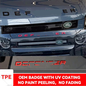 Per scritta anteriore posteriore emblema distintivo Gloss nero per Land Rover Defender 110 90 accessori - Product Image 6