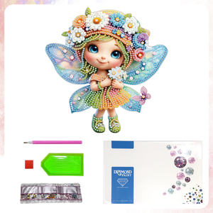 VANCY ARTS <span class=keywords><strong>5D</strong></span> DIY Fleur Fée Filles Diamant Art Kit Cristal Broderie <span class=keywords><strong>Strass</strong></span> Acrylique Table Top Décoration - Product Image 5