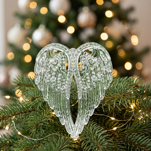 Christmas Ornaments <strong>Decorations</strong> Set Glass <strong>Snowflake</strong> Multi Size Clear Hanging Tree <strong>Decorations</strong> Pendant Xmas Home Decor - Product Image 2