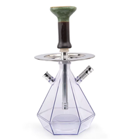 Bol à chicha en céramique artisanal de qualité supérieure, finition miroir givré moderne, forme unique, design écologique pour accessoires de chicha