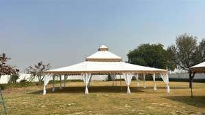 Carpa de Lujo de Múltiples Niveles con Cortinas Doradas para Bodas, Eventos y Jardines - Product Image 6