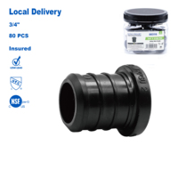 KING SMART Raccord sans plomb certifié NSF UPC F2159/PEX B 3/4" résistant à la corrosion pour systèmes de plomberie (Livraison gratuite aux États-Unis et au Canada)