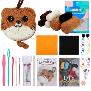 Kit Personalizzato per Uncinetto in Lana: Crea Tu Stesso Animale, Artigianato Tessuto a Mano, Motivo Cartoon Lavorato a Maglia, <span class=keywords><strong>Punto</strong></span> <span class=keywords><strong>Croce</strong></span> Morbido a Tema Animale - Product Image 4