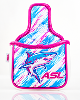 ASL GOLF Housse de tête de club de golf en PU, imperméable, légère, durable, portable, entièrement brodée, personnalisable, motif imprimé intégral, haute élasticité