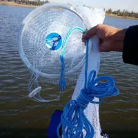 Nasse de pêche professionnelle, filet de lancer à affoulement rapide en monofilament, optimisée pour le mulet et le shad, lest robuste