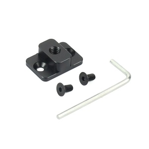 Adaptador de tornillo de 1/4 pulgadas, Puerto extensible para Dji <span class=keywords><strong>Ronin</strong></span> <span class=keywords><strong>S</strong></span>, reemplazo de montaje M4 a cámara, placa de montaje de Monitor de vídeo para brazo mágico de Monitor - Product Image 1