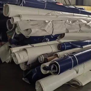 Cheap Price PVC Tarpaulin Stocklot Mixed with Rolls, Cut Pieces and Side Trim for Truck Cover