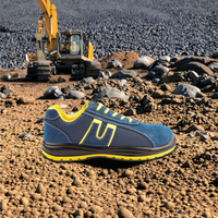 Chaussures de sécurité unisexes AODEXIANG à bout en acier anti-perforation, coupe basse, avec empeigne en daim et doublure en maille respirante pour toutes les saisons