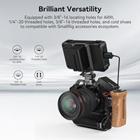   Cage vidéo en alliage d'aluminium pour appareil photo Canon R5/R6/R5 C avec poignée de batterie BG-R10 3464B