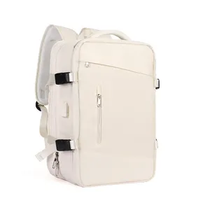 Nylon Laptop Backpacks School Bags Unisex Large Capacity Travel Rechargeable USB Bag Business Computer Bag