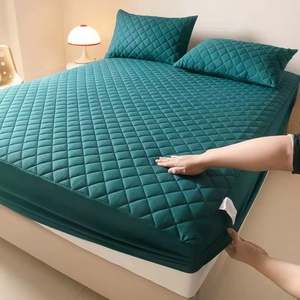 Fundas de colchón ajustables antideslizantes, sábana ajustable, protector de colchón impermeable, funda protectora de colchón, <span class=keywords><strong>verde</strong></span>, azul - Product Image 1