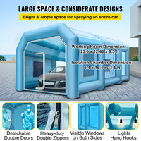 Cabine de pulvérisation gonflable pour voiture peinture imperméable sur mesure durable cabine de peinture gonflable pour garage tente de couverture de voiture avec filtre à air