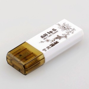 All-in-One USB 2.0 <strong>Mini</strong> Multi-Function <strong>Card</strong> <strong>Reader</strong> HT-186A for Computer <strong>High</strong>-Speed Transmission Supports SD/MS/microSD/TF/M2 ABS - Product Image 5