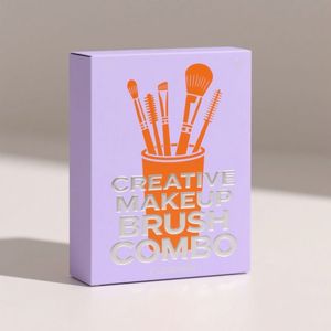 Eco Friendly Self Erecting Rectangle Cosmetic Packaging <b>Box</b> for Perfume Essential Oils <b>Makeup</b> Brushes with Custom Printing - Product Image 1