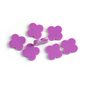 Turquesa púrpura <span class=keywords><strong>de</strong></span> alta calidad con forma <span class=keywords><strong>de</strong></span> trébol <span class=keywords><strong>de</strong></span> cuatro <span class=keywords><strong>hojas</strong></span>, se puede utilizar para hacer adornos <span class=keywords><strong>de</strong></span> joyería y artesanías. Turquesa púrpura premium. - Product Image 3