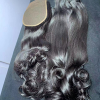 Cheveux vierges vietnamiens bruts, mèches de cheveux humains lisses bruts en gros, 100% cheveux bruts non traités du Cambodge, cheveux indiens bouclés et volumineux