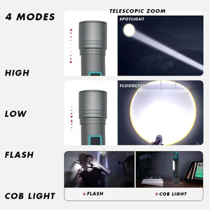 Laser trắng giá cả cạnh tranh Ngọn Đuốc di động tầm xa mạnh mẽ Mini Sạc đèn pin săn bắn ngoài trời đèn pin - Product Image 5