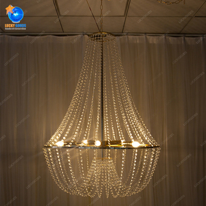 DD210908-1 Offre Spéciale lustre acrylique <span class=keywords><strong>cristal</strong></span> gouttes <span class=keywords><strong>luminaire</strong></span> perlé <span class=keywords><strong>luminaire</strong></span> - Product Image 1