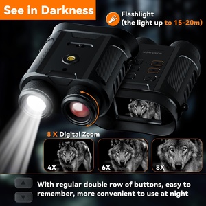 กล้องส่องทางไกลมองกลางคืน1080P HD อุปกรณ์มองเห็นกลางคืนอินฟาเรดกล้องโทรทรรศน์บันทึกวิดีโอล่าสัตว์ตั้งแคมป์กลางแจ้ง - Product Image 4