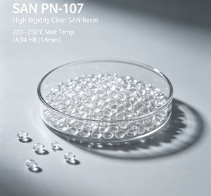 เม็ดพลาสติก SAN ชนิดใสพิเศษ PN‑107 ความแข็งแรงสูง สำหรับบรรจุภัณฑ์อาหาร บรรจุภัณฑ์เครื่องสำอาง และการฉีดขึ้นรูป - Product Image 4