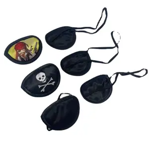 Halloween Party Favors Black Paper Pirate Captain Eye Patches for Halloween Pirate Captain Eye Patches