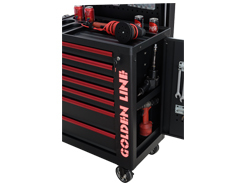 Chariot à outils roulant robuste en fer certifié ISO CE, capacité 350 kg, idéal pour garage et <span class=keywords><strong>atelier</strong></span> de réparation automobile, vente chaude, OEM/OBM - Product Image 6