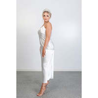 Peignoir long en satin pour femme, fendu, sexy et élégant, idéal pour l'été